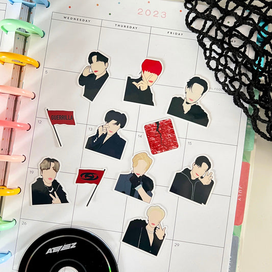 ATEEZ Guerrilla Vinyl Sticker Pack