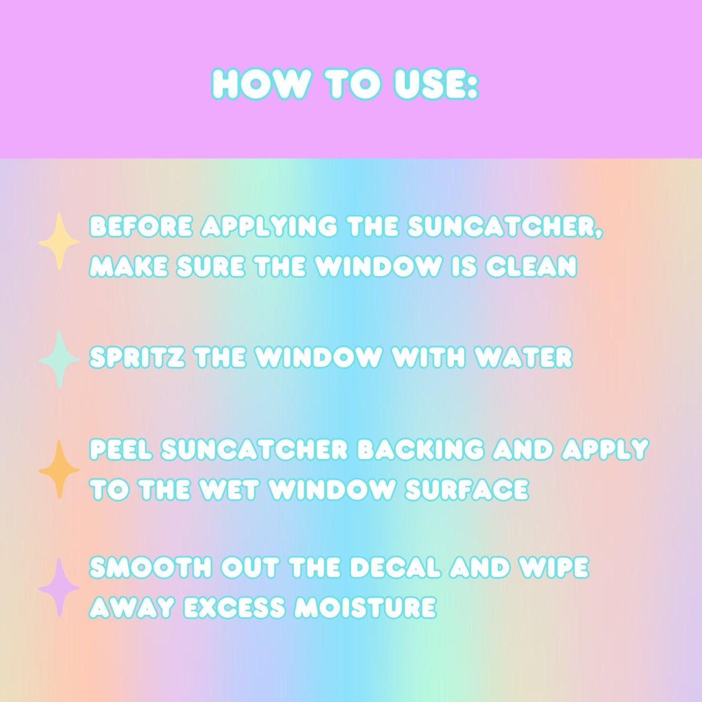 Seventeen Suncatcher Window Decals