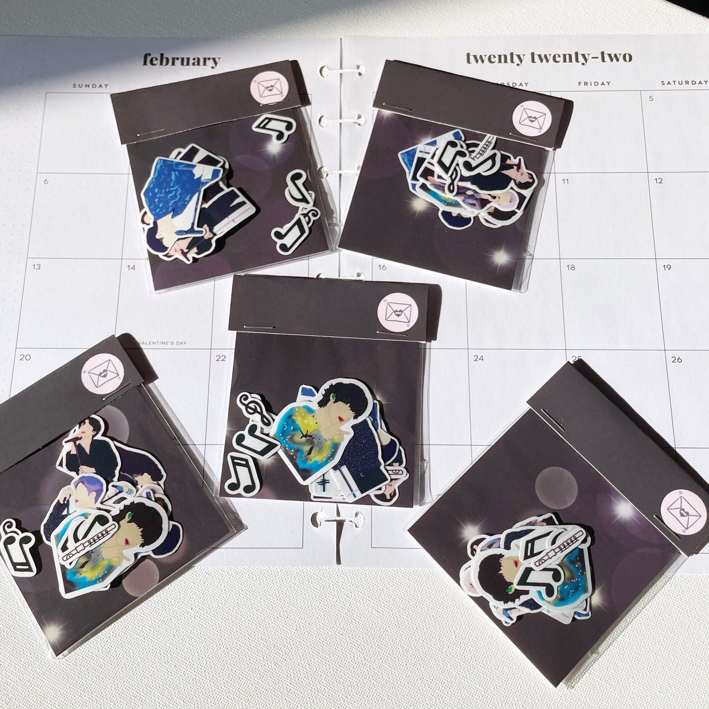BTS Pied Piper Glossy Vinyl Sticker Pack