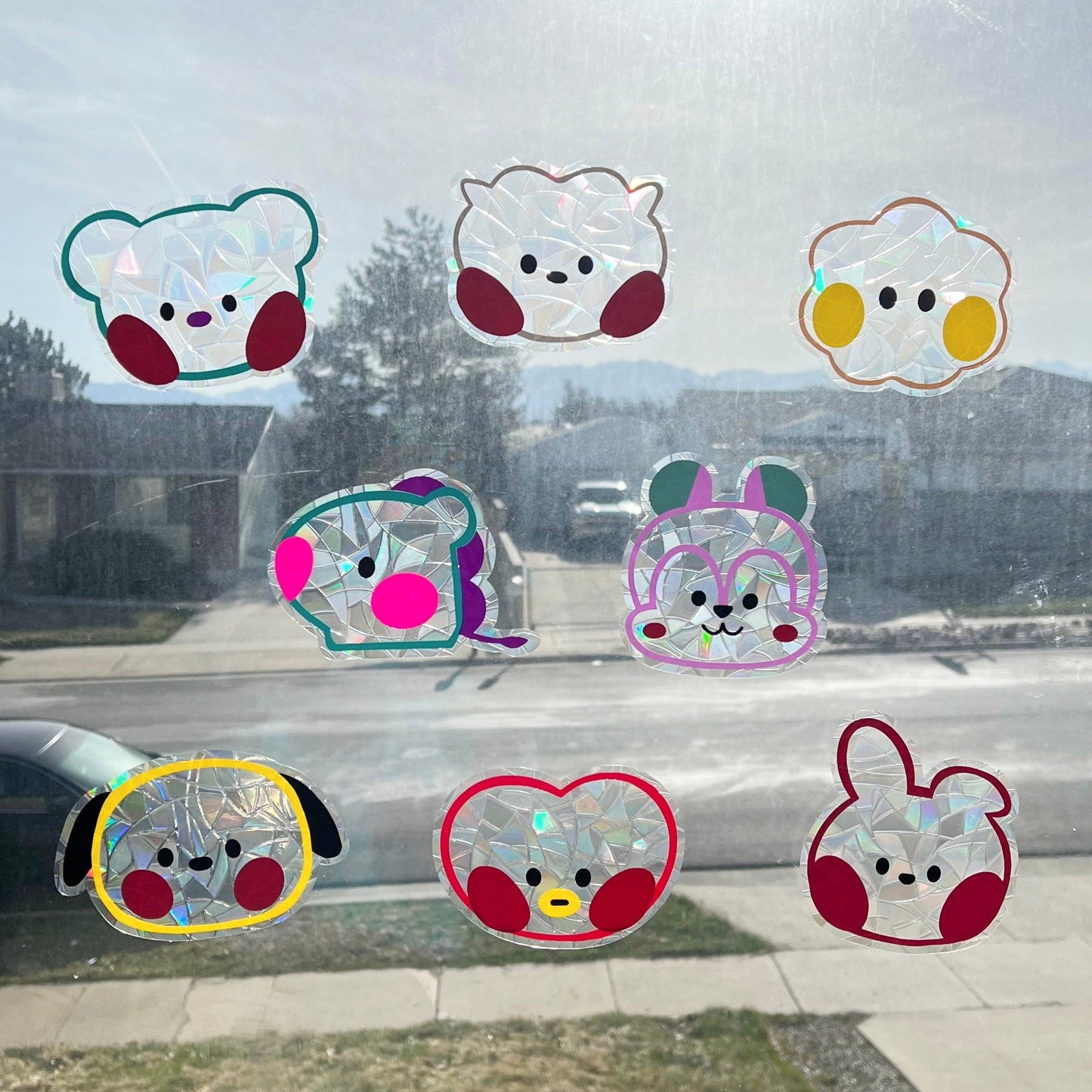 BTS Suncatcher Window Decals
