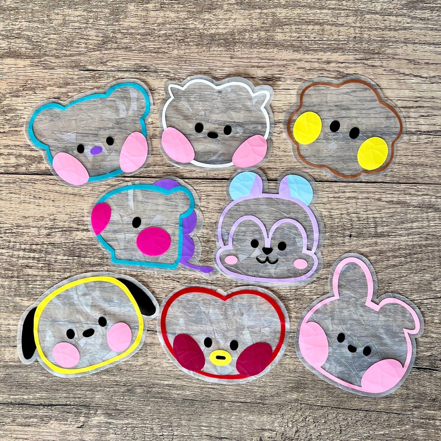 BTS Suncatcher Window Decals