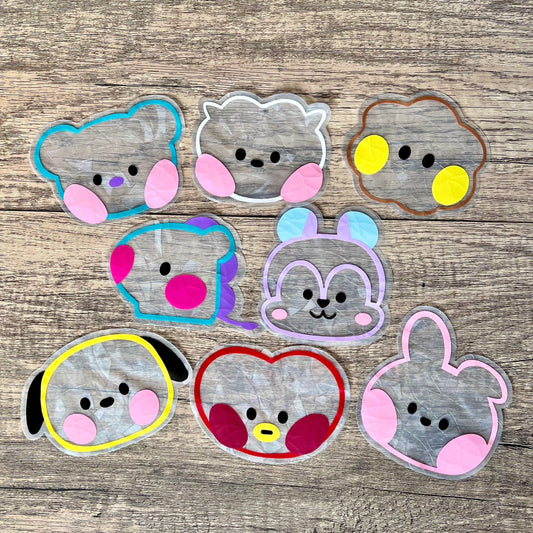 BTS Suncatcher Window Decals