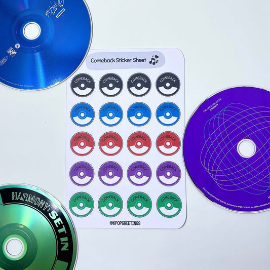 Comeback Matte Sticker Sheet