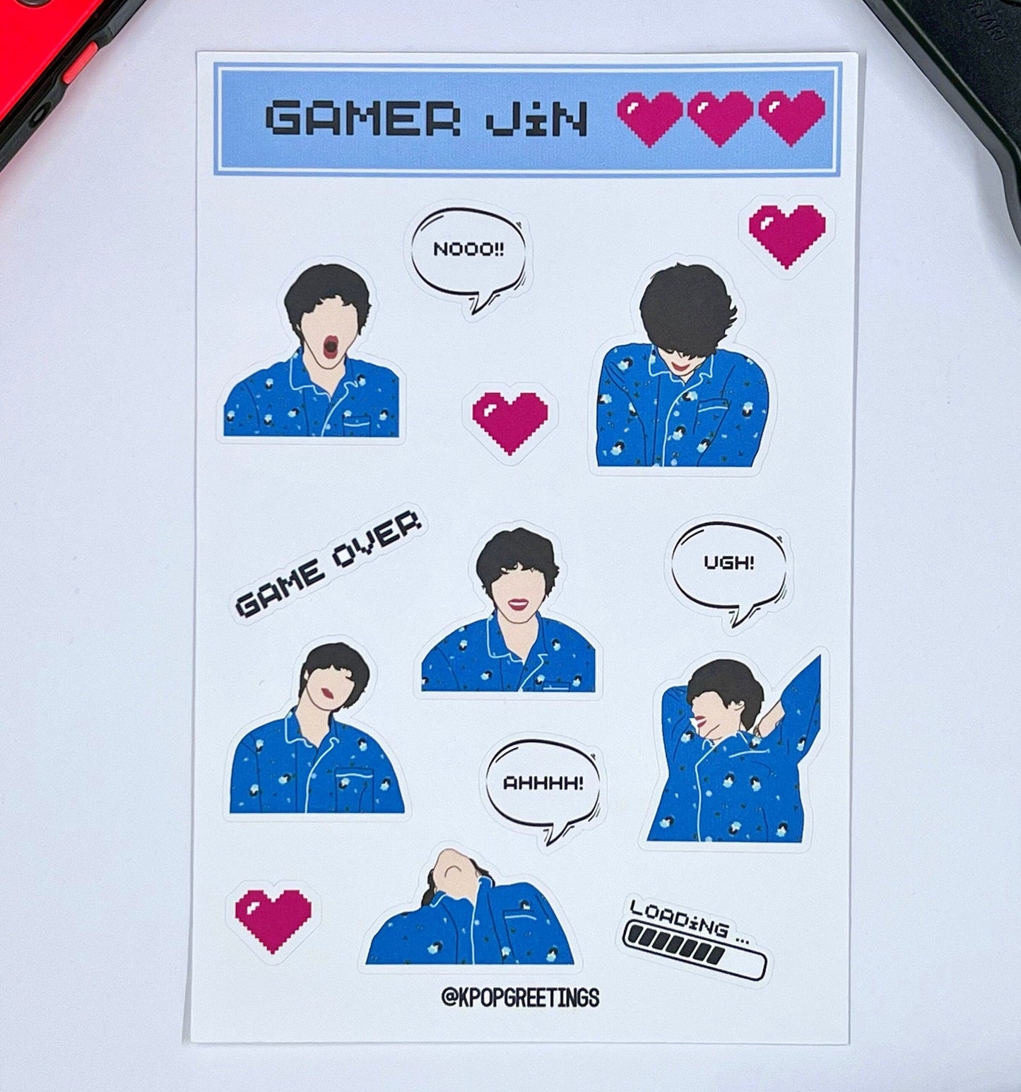 Gamer Jin Sticker Sheet