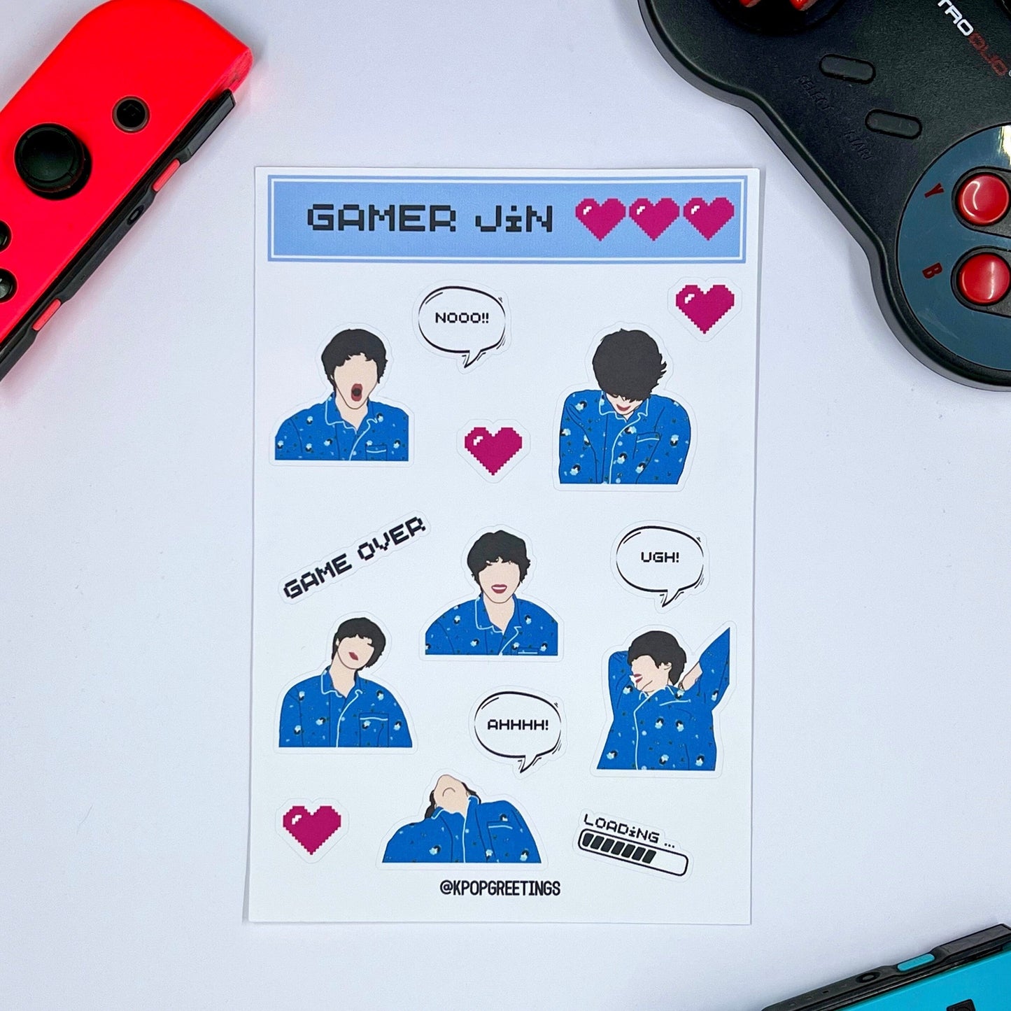 Gamer Jin Sticker Sheet