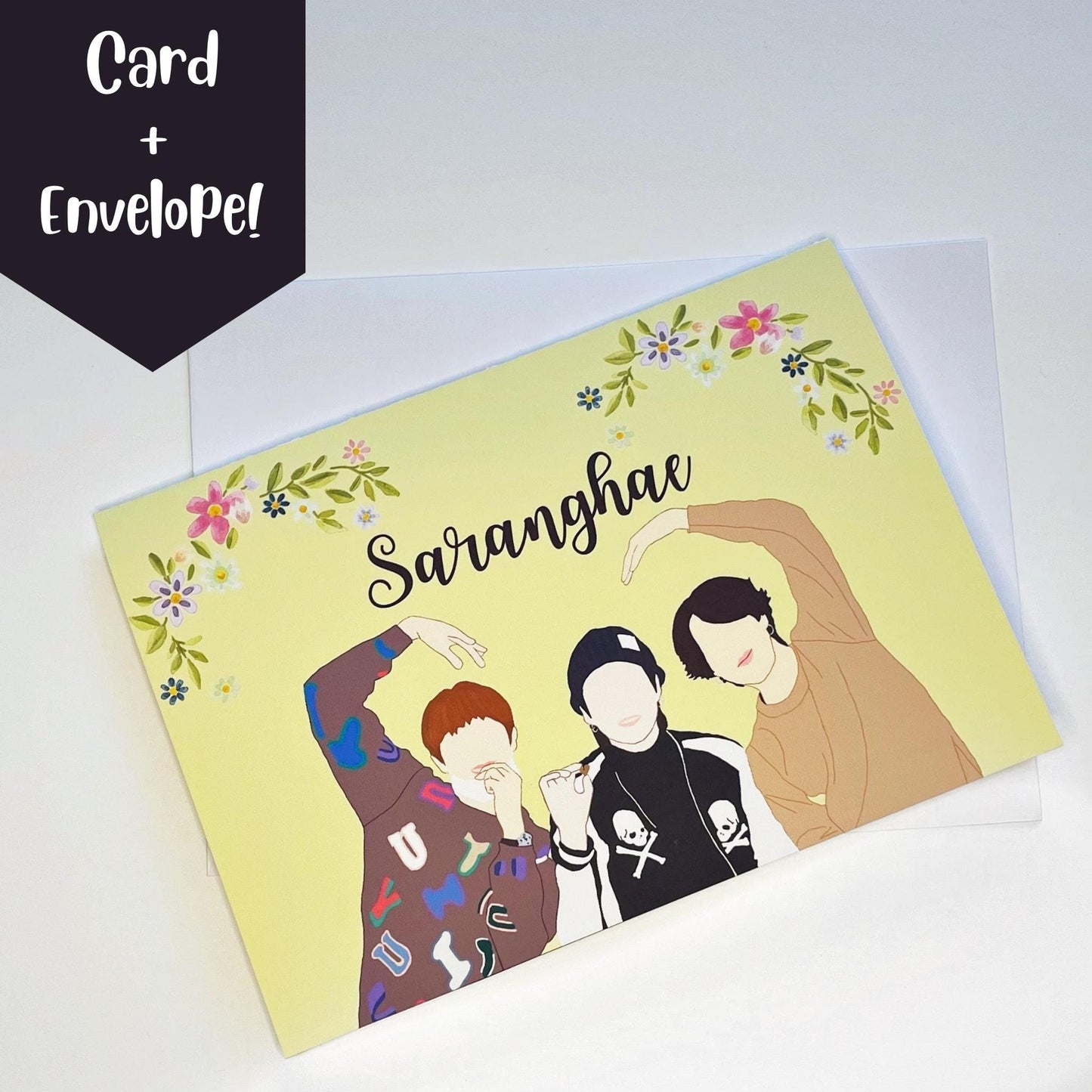 RM Suga Jimin Saranghae Any Occasion Card with Envelope