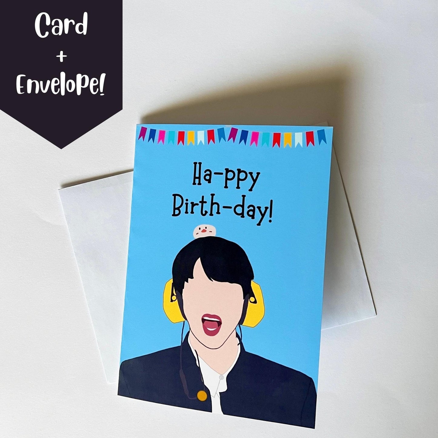 Jin "Ha-ppy Birth-day!" Birthday Card with Envelope