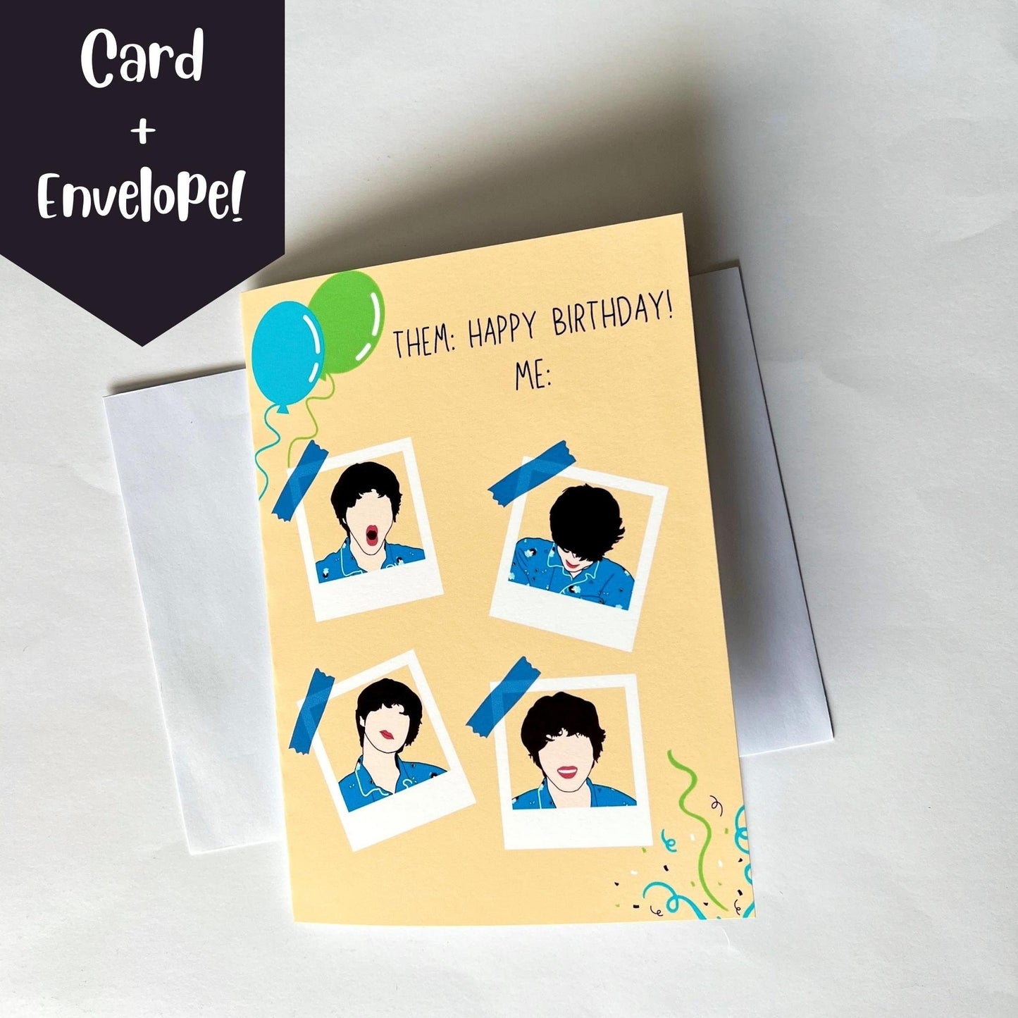 Jin Reacting to Birthday Surprise Birthday Card With Envelope