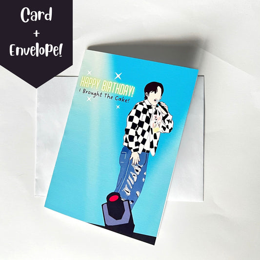 S.Coups "Happy Birthday! I Brought The Cake!" Birthday Card with Envelope