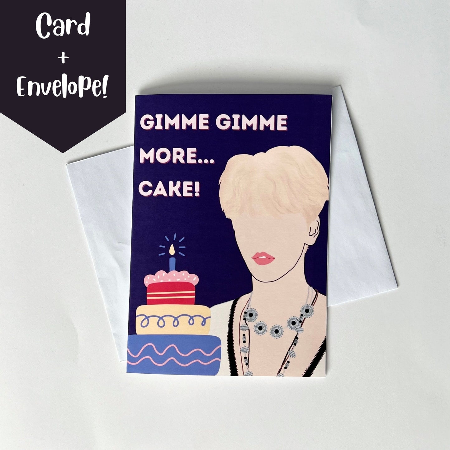 Soobin "Gimme Gimme More...Cake!" Birthday Greeting Card with Envelope
