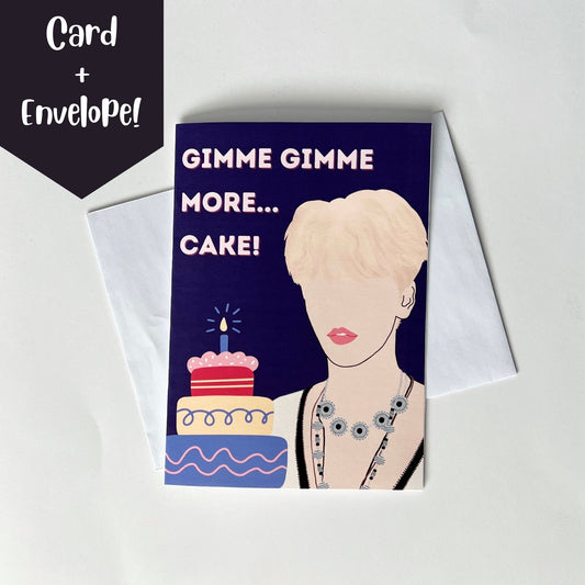 Soobin "Gimme Gimme More...Cake!" Birthday Greeting Card with Envelope