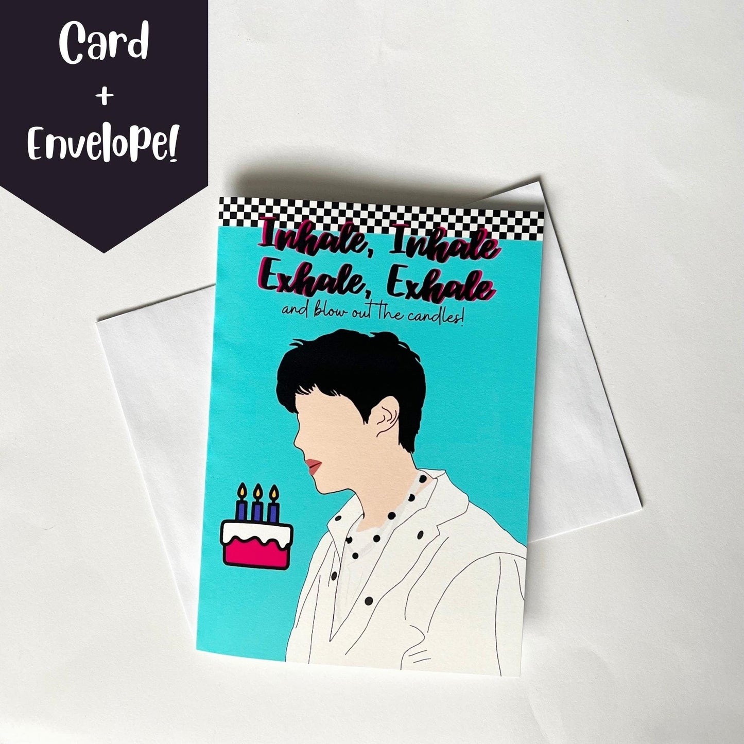 Jhope "Inhale Inhale Exhale Exhale and Blow Out the Candles" Birthday Card