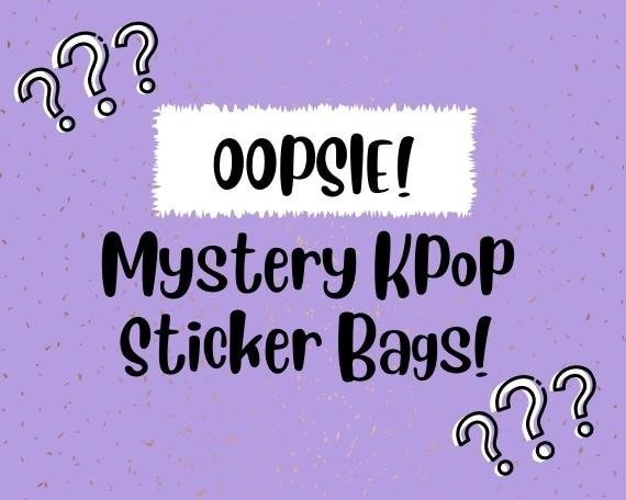 Oopsie Mystery KPop Sticker Bags! 5 Kpop Stickers