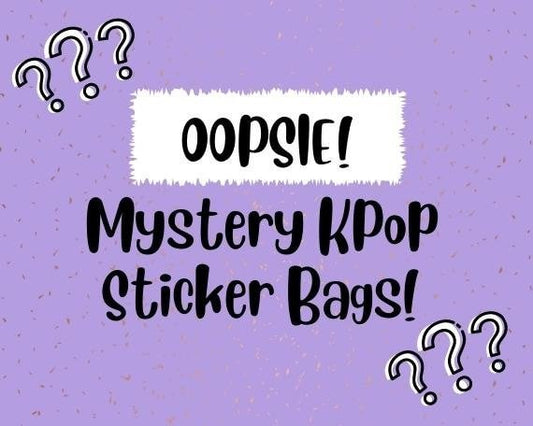 Oopsie Mystery KPop Sticker Bags! 5 Kpop Stickers