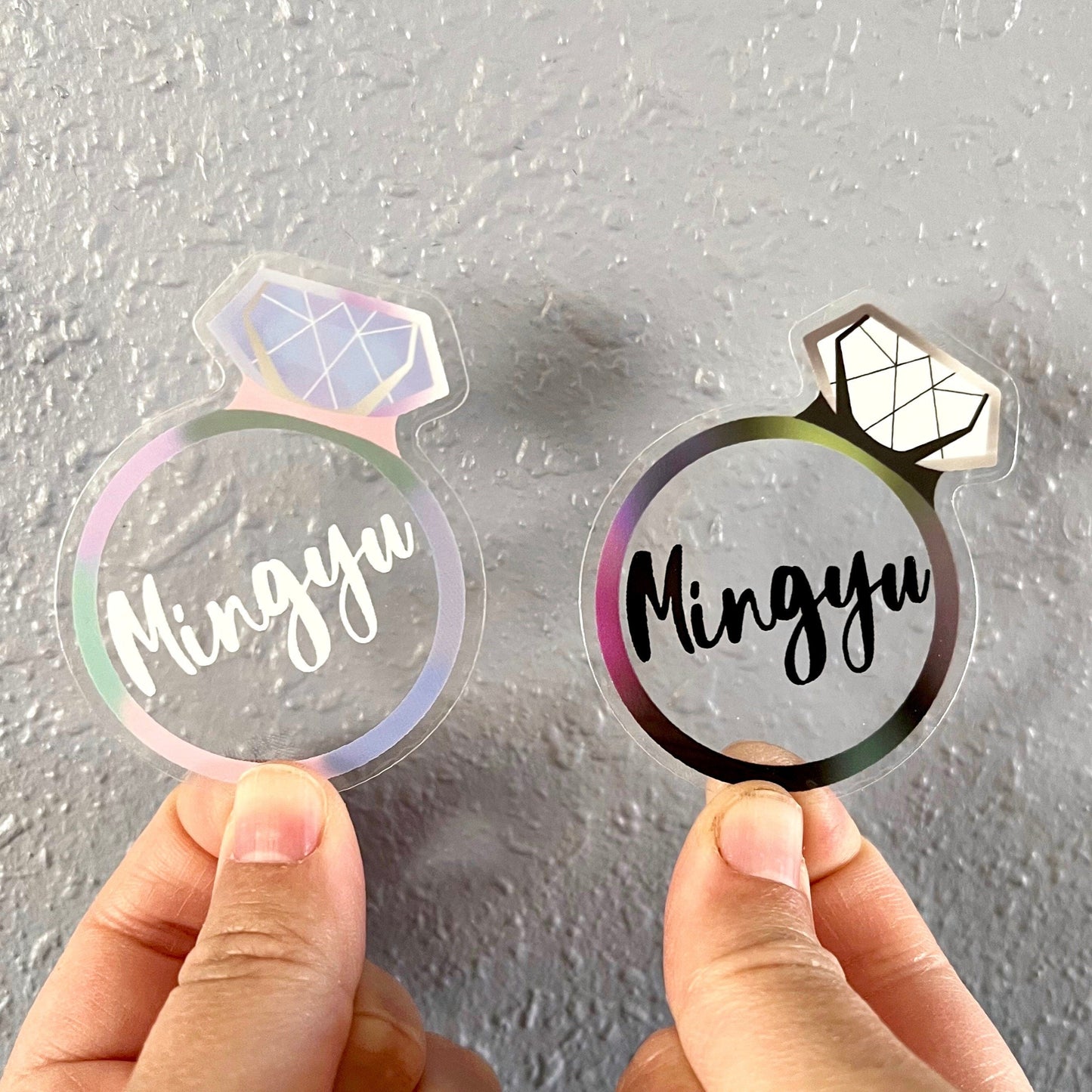 Seventeen Clear Diamond Ring Bias Stickers