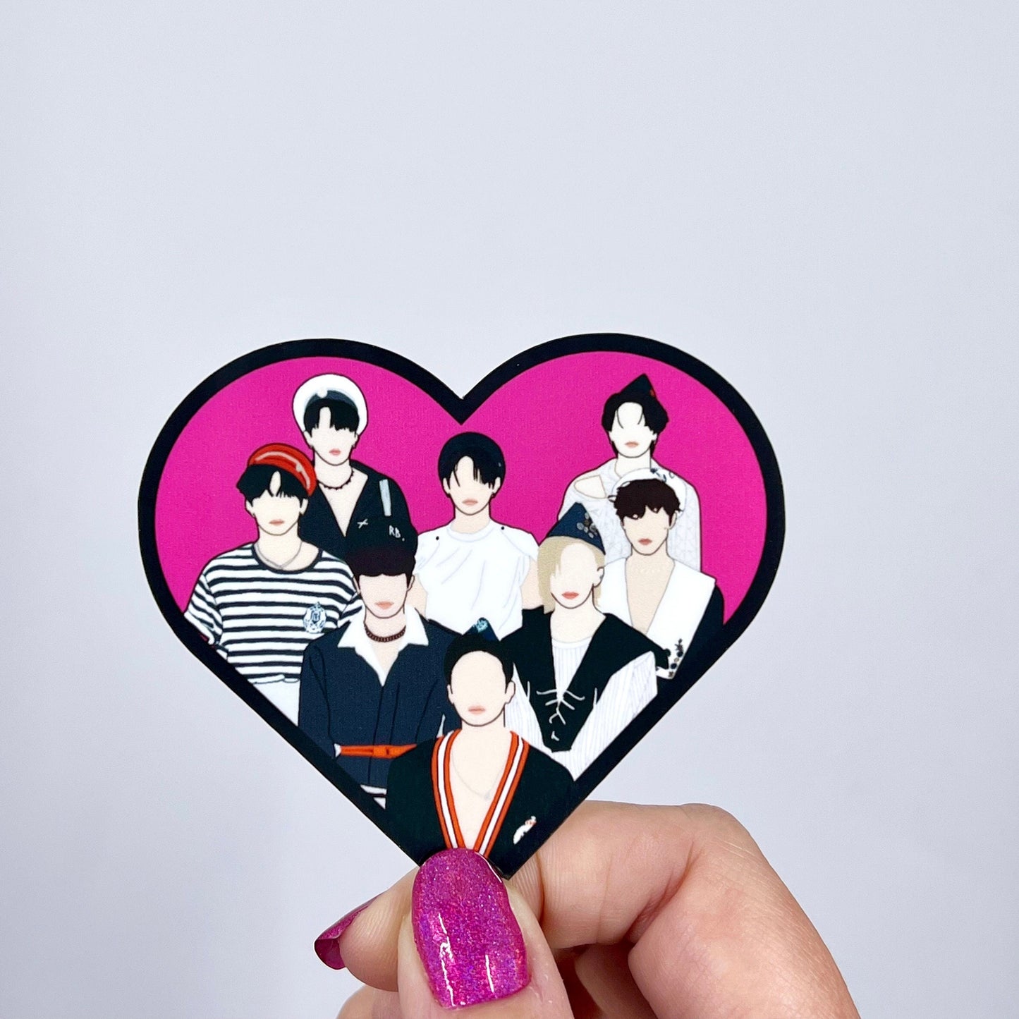 Stray Kids Maxident Heart Vinyl Sticker