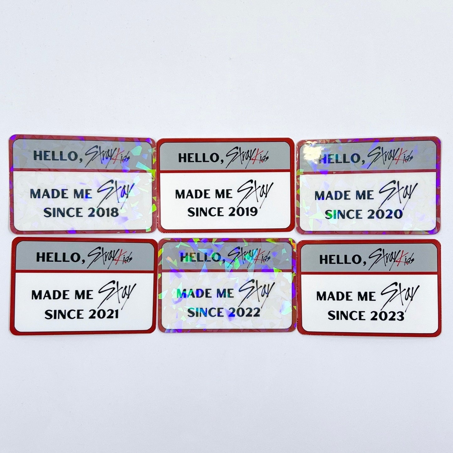 Stray Kids "Stay Since" Glossy/Holographic Vinyl Stickers